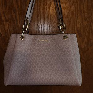 Trisha Large Logo Shoulder Bag